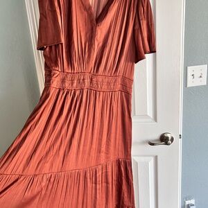 Simply Vera Vera Wang Copper Midi Dress